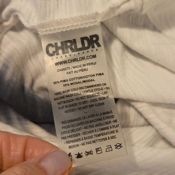 CHRLDR Black and White Gradient Long Sleeve Top - Picture 6 of 6